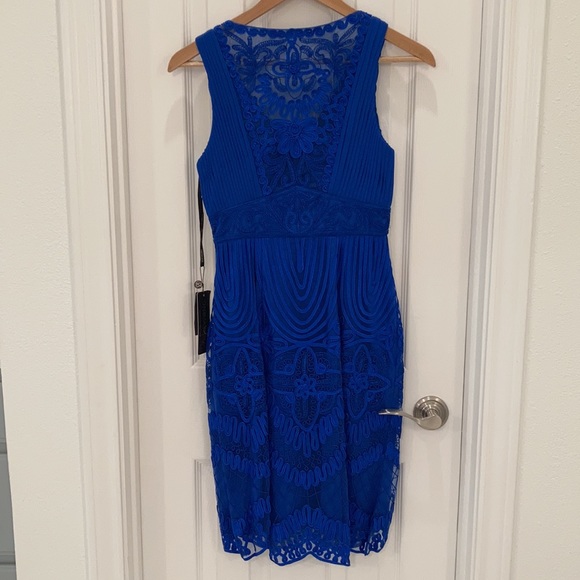 Sue Wong cobalt blue lace dress, size 2 - Picture 3 of 4
